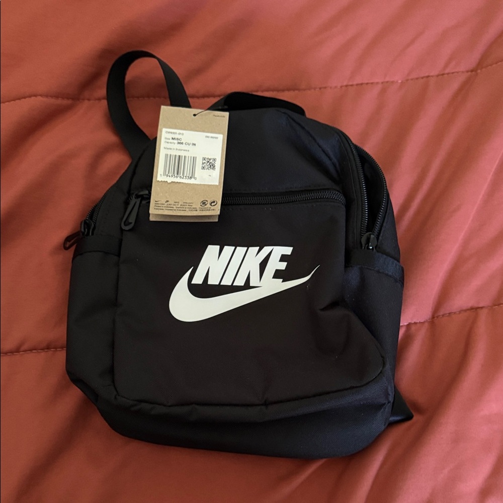 Nike Black Crossbody Belt Bag with White Swoosh